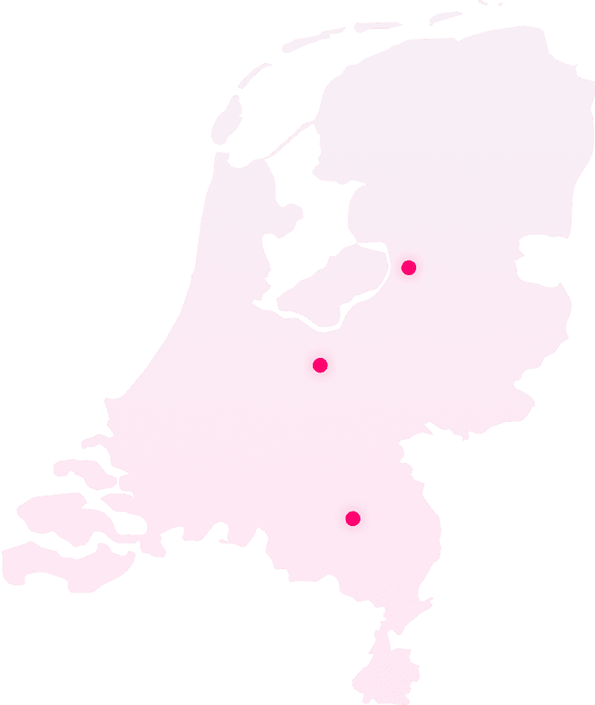 Kaartje van Nederland